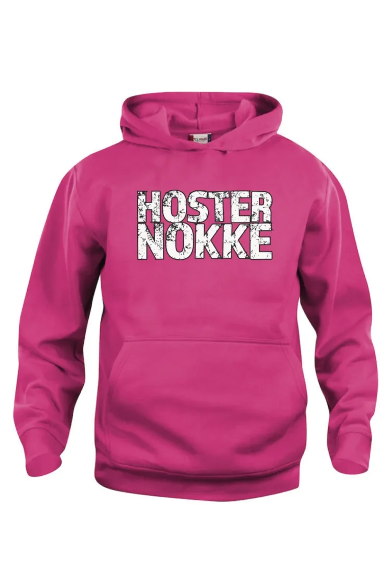 Hoodie-Hosternokke Stoer-Helder Kersen