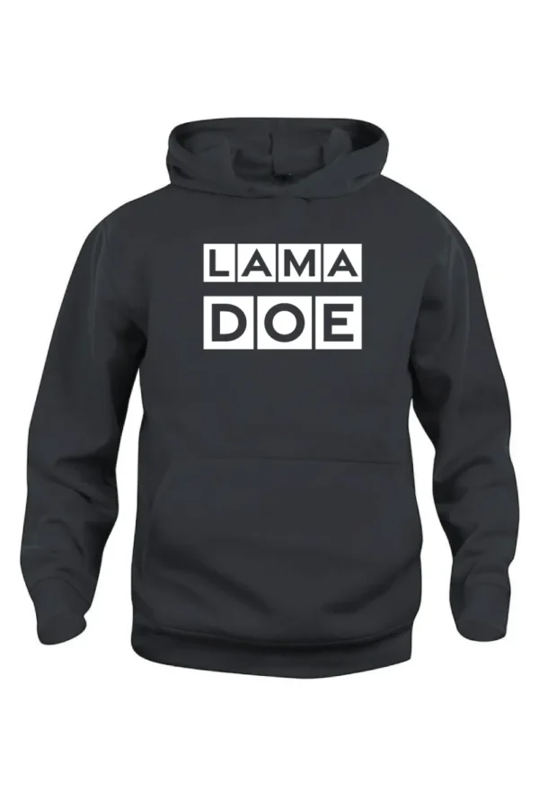 Hoodie-LAMA DOE-Zwart