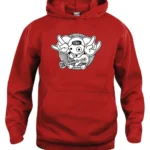 Hoodie-Leuntje en Merien-Rock Chick-Rood