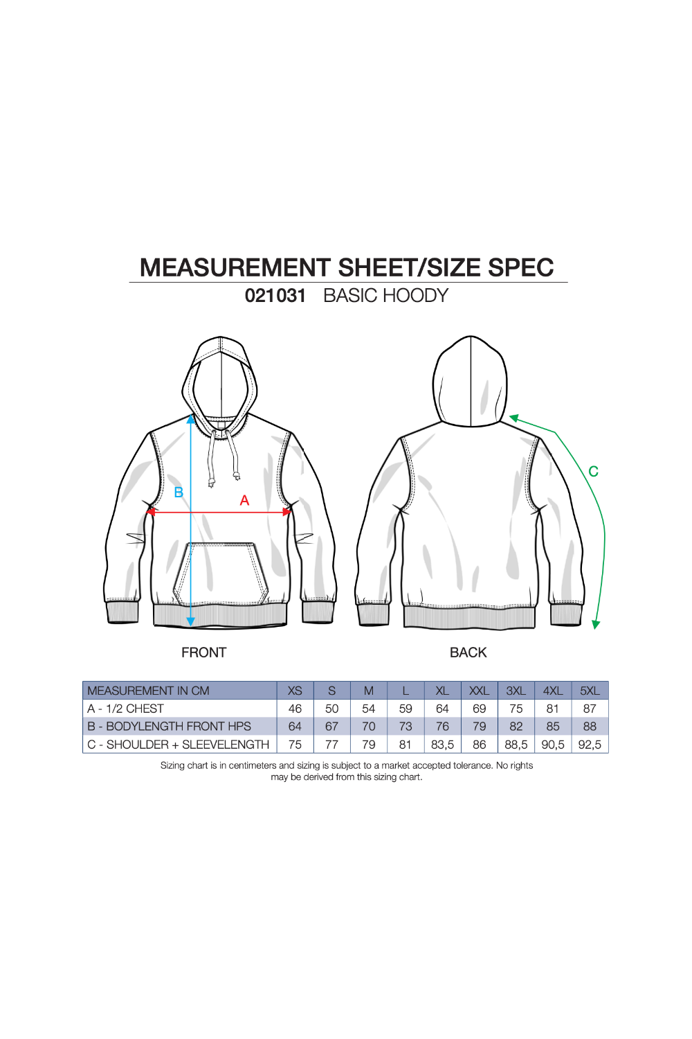 Maattabel-Basic-Hoodie