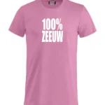 Shirt-100% Zeeuw-Helder Roze