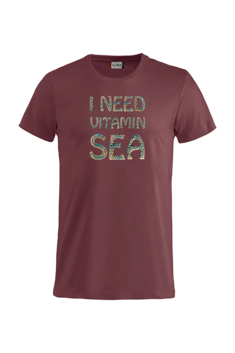 Shirt-I need Vitamine Sea-Bordeaux