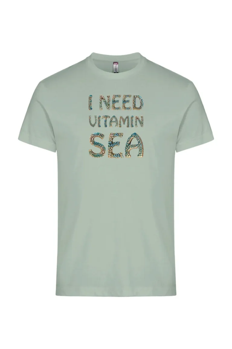 Shirt-I need Vitamin Sea-Saliegroen