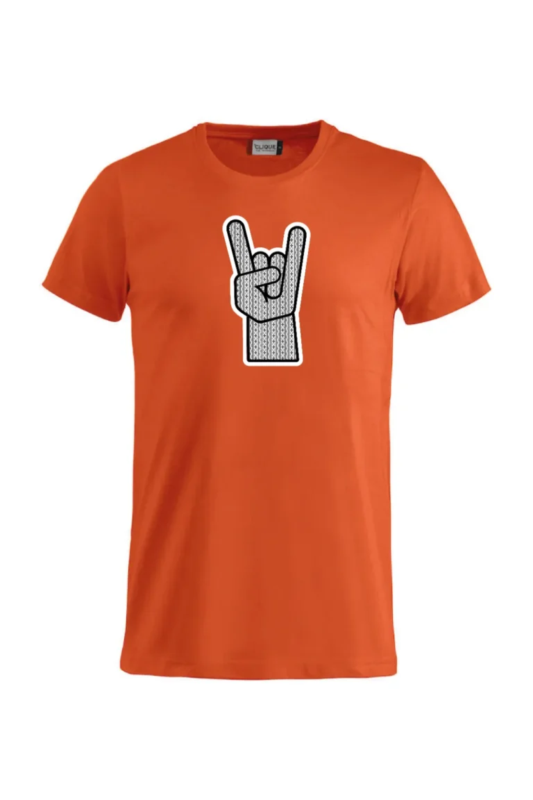 Shirt-Rock&Roll-Schortenbont-Oranje