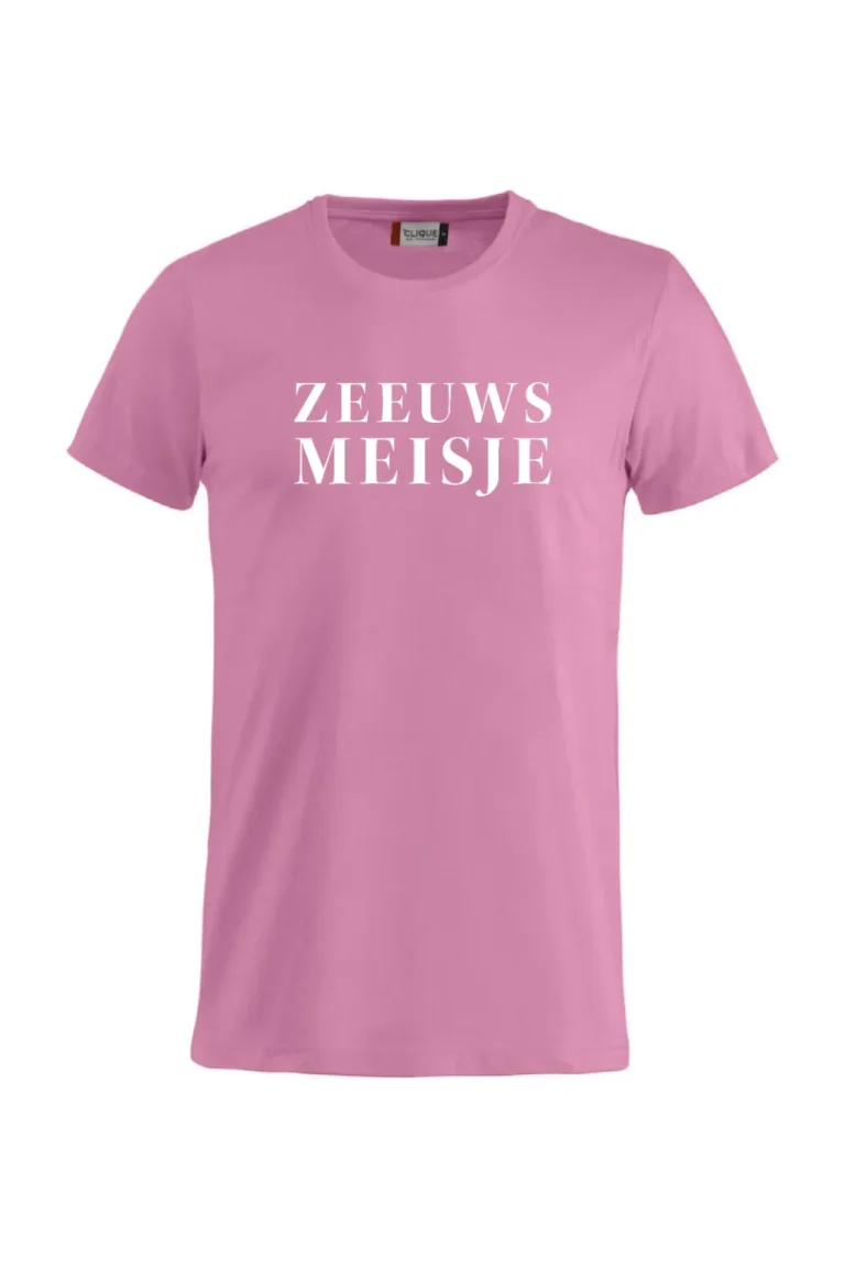 Shirt-Zeeuws Meisje-Helder Roze