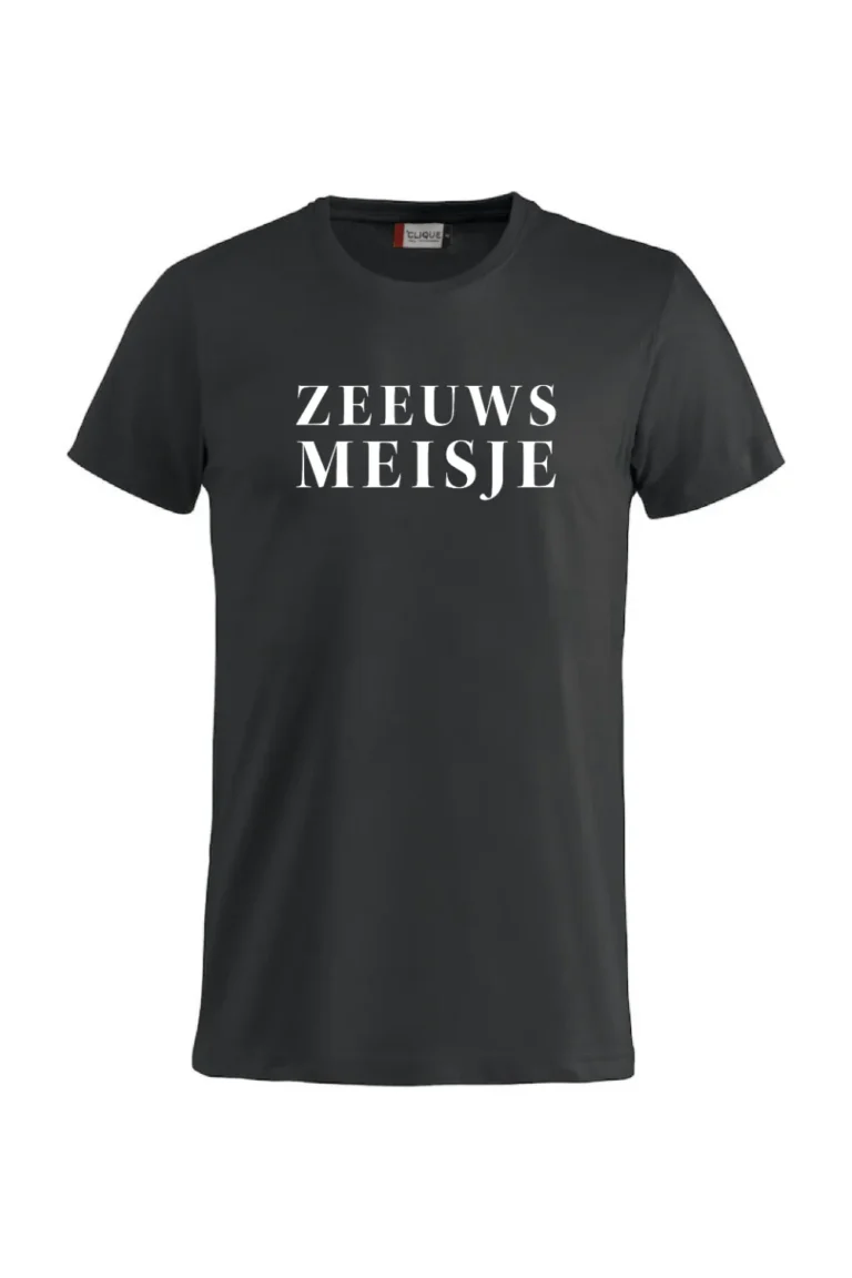 Shirt-Zeeuws Meisje-Zwart