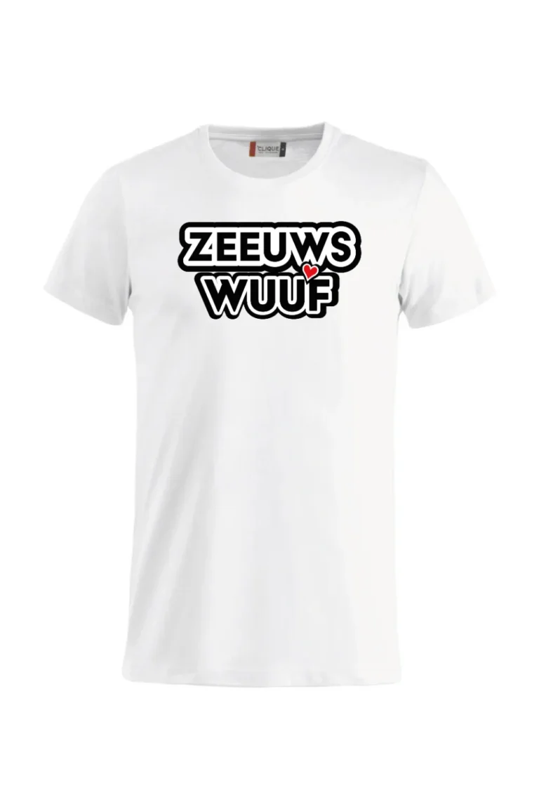 Shirt-Zeeuws Wuuf-Hartje-Wit