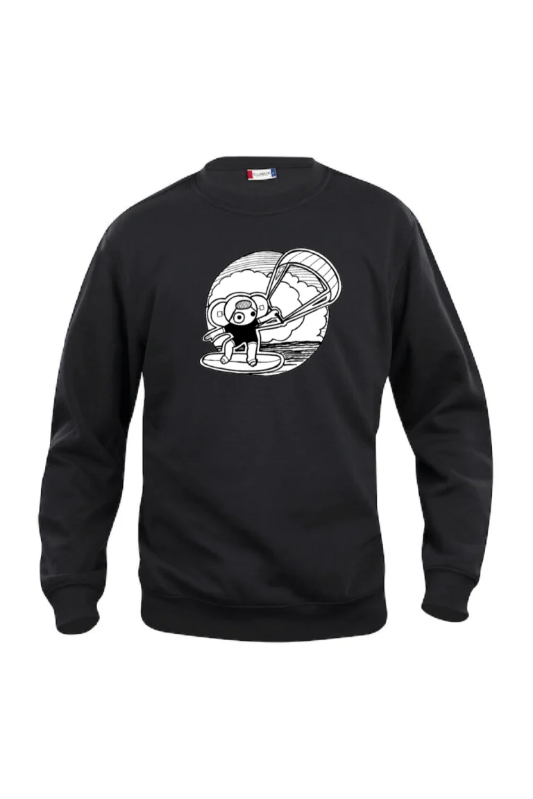 Sweater-Leuntje en Merien-Kitesurfer-Zwart