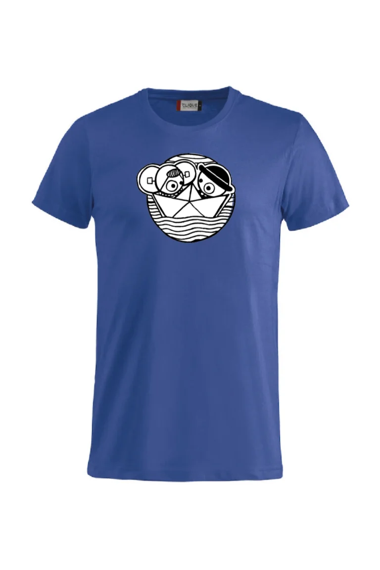 T-Shirt-Leuntje-en-Merien-Papieren-Bootje-Blauw.webp