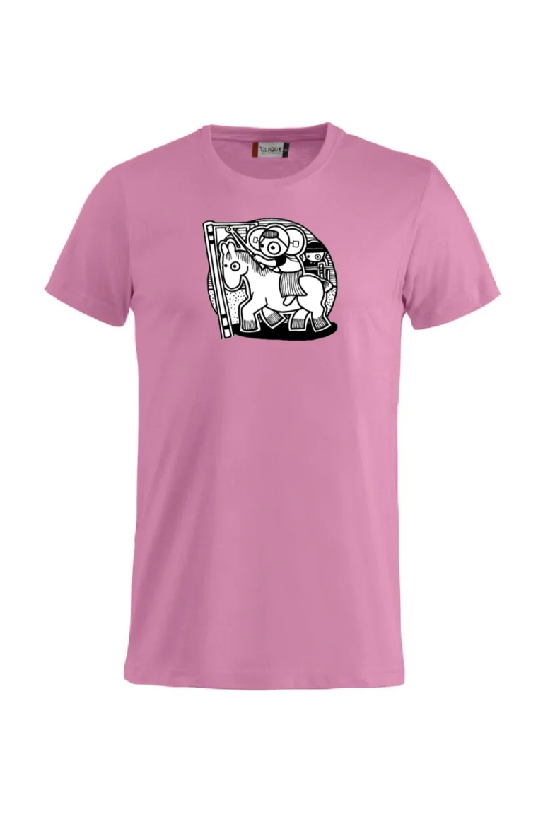 T-Shirt-Leuntje-en-Merien-Ringrijden-Helder-Roze.webp