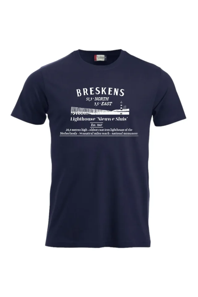 T Shirt Skyline Breskens Dark Navy