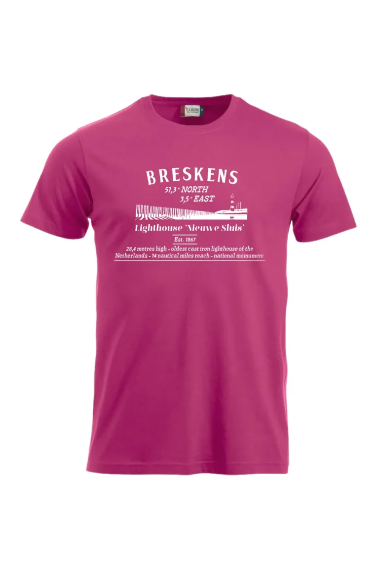 T Shirt-Skyline Breskens-Helder Kersen