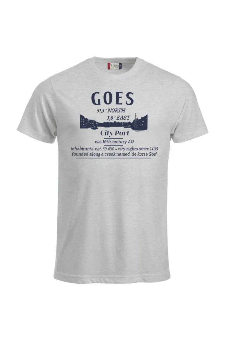 T-Shirt-Skyline-Goes-Grijs Melange